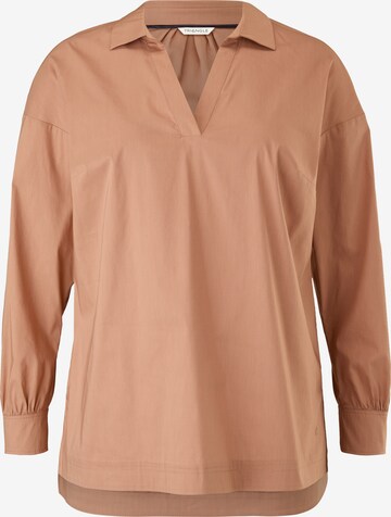 TRIANGLE Blouse in Bruin: voorkant