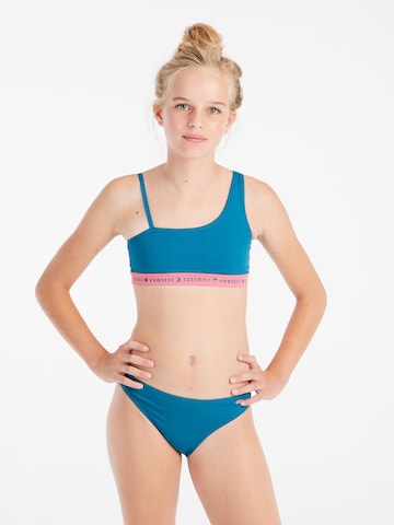 PROTEST Bustier Bikini 'PRTCassis JR' in Blau: Vorderseite