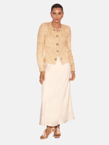 Lipsy Strickjacke in Gold: Vorderseite