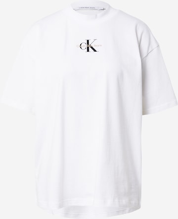 Calvin Klein Jeans Oversizeskjorte i hvit: forside