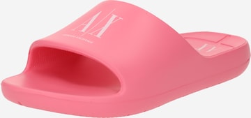 ARMANI EXCHANGE Pantofle – pink: přední strana