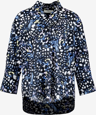 GERRY WEBER Bluse i blå / nattblått / gul / hvit, Produktvisning