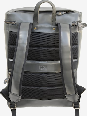 Buckle & Seam Rucksack 'Siwa' in Grau