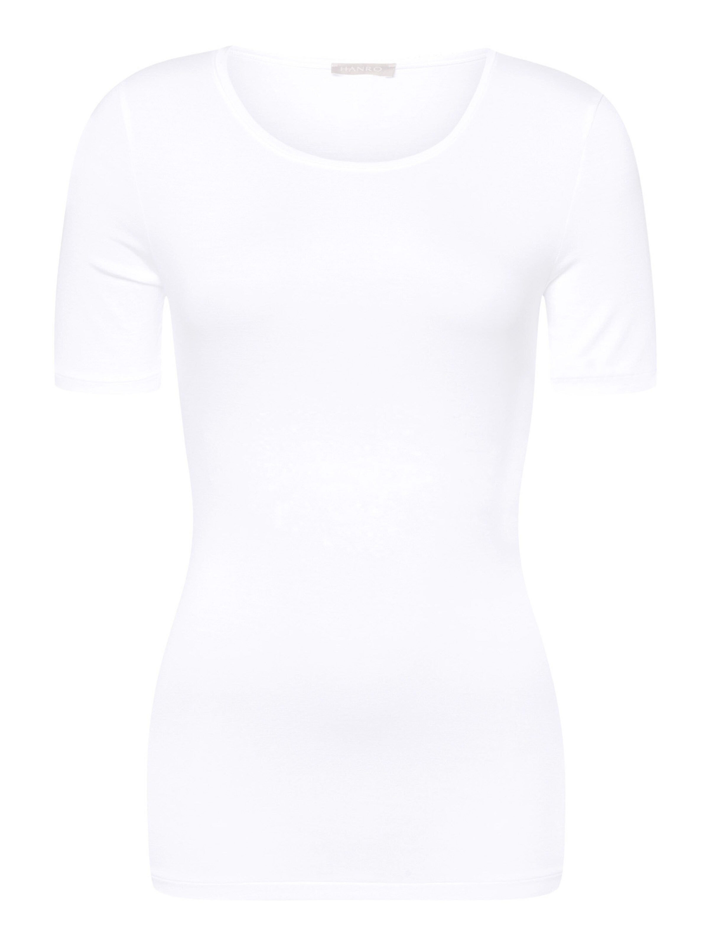 T-shirt ' Soft Touch ' Hanro en blanc : devant