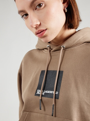KARL LAGERFELD JEANS Sweatshirt in Bruin
