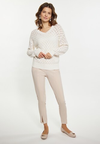 Pull-over Usha en blanc