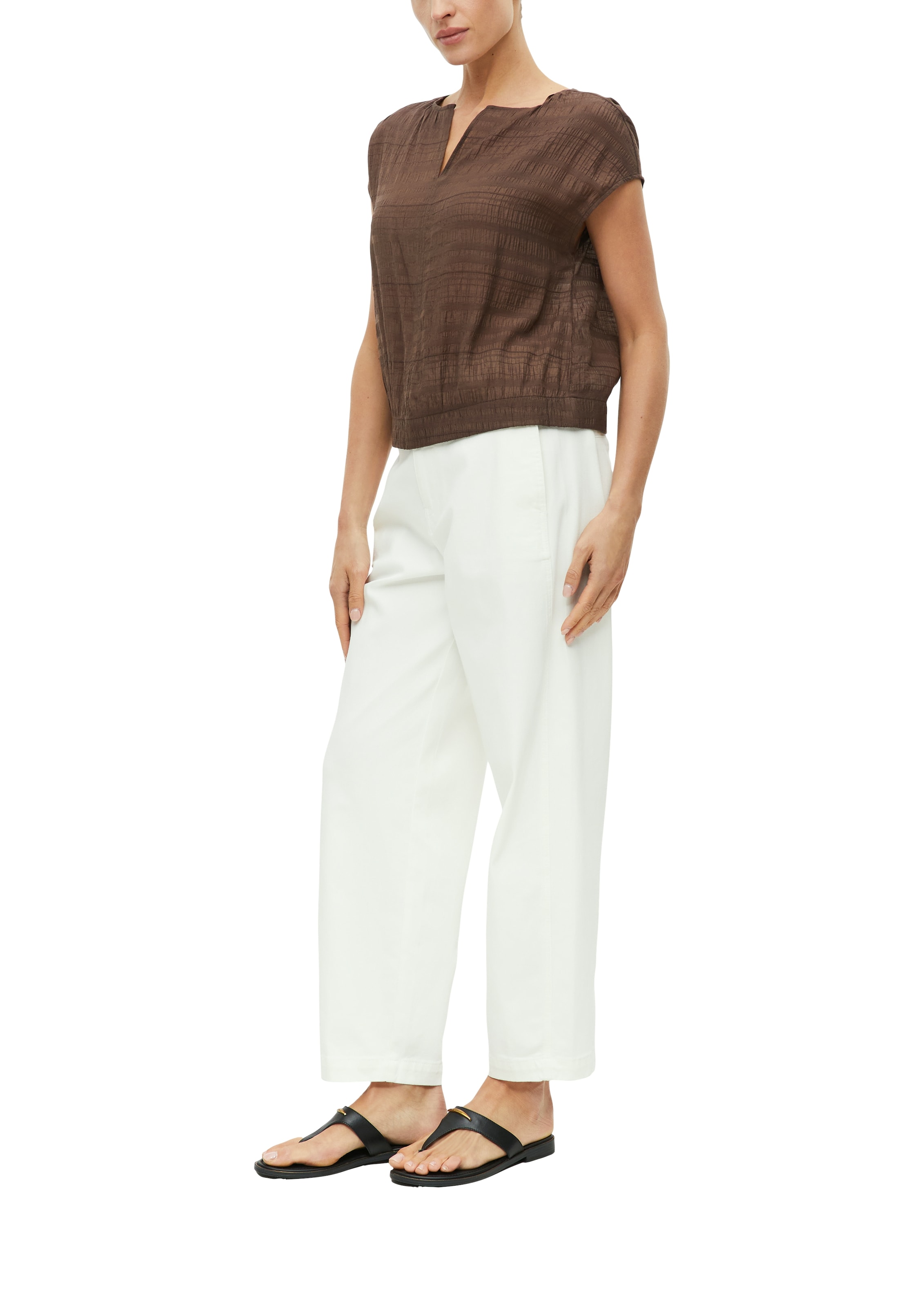 s.Oliver BLACK LABEL Blouse in Brown