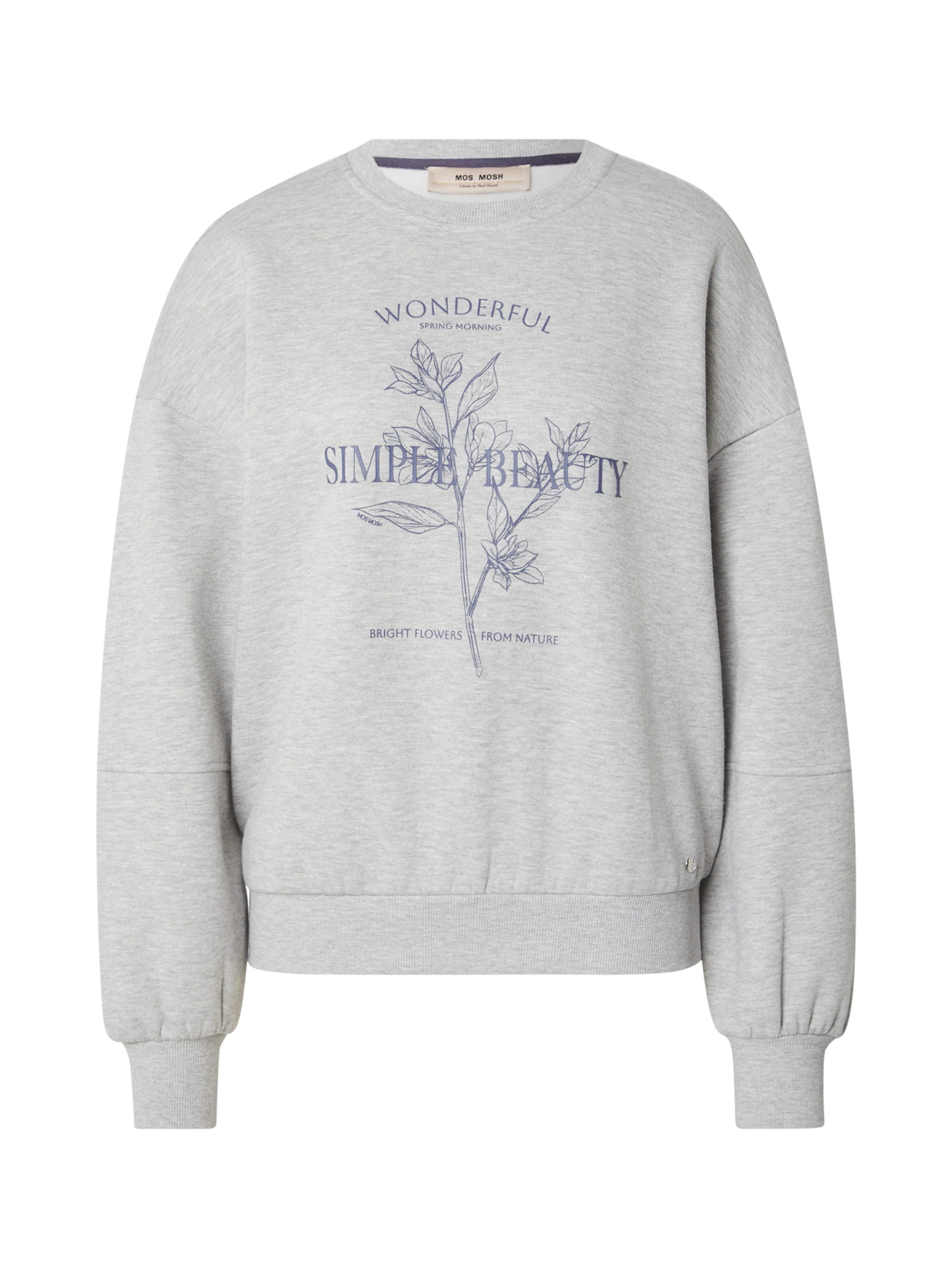 MOS MOSH Sweatshirt 'MMRafa' in Grey: front