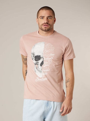 T-Shirt 'Vegas' Deeluxe en rose : devant
