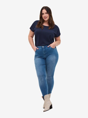 Zizzi Skinny Jeans 'Amy' in Blauw