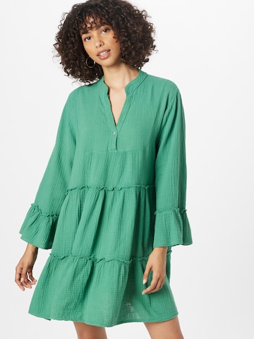 Zwillingsherz Shirt Dress 'Orphelia' in Green: front