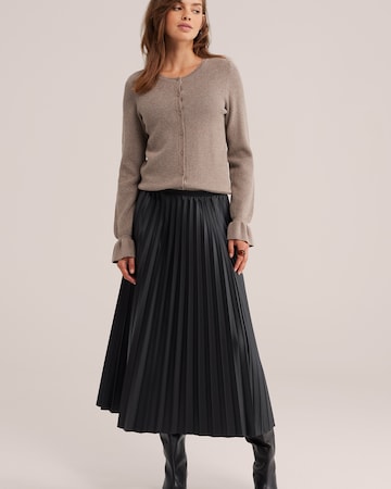 brūns WE Fashion Adīta jaka