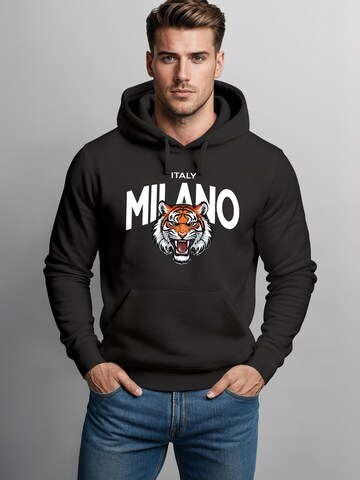 Neverless Sweatshirt 'Milano Tiger'‌ in Schwarz