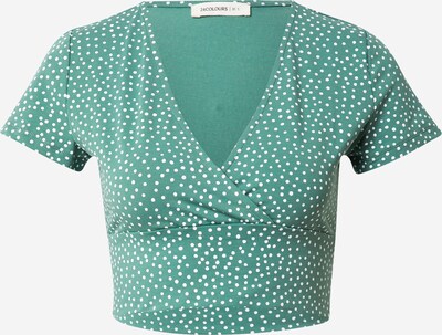 24COLOURS Shirt in grün / weiß, Produktansicht