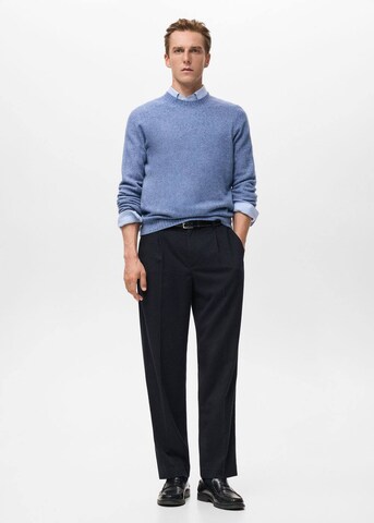 MANGO MAN Pullover 'Lotus' in Blau