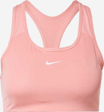 NIKE Sportovní podprsenka – pink: přední strana