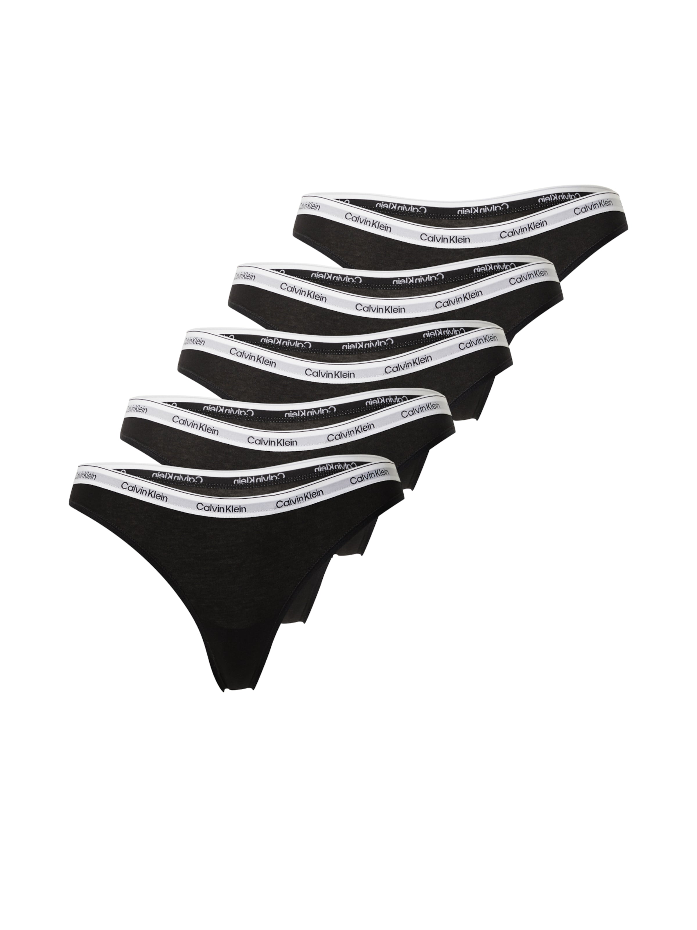 Calvin Klein Underwear String in Black: front