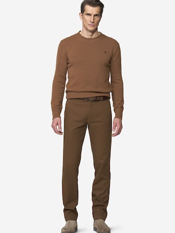 Regular Pantalon chino 'Bonn 2-5627' MEYER en marron