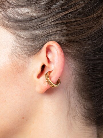 YParis - Pendientes 'Ear cuff Bolty G' en oro