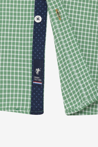 DENIM CULTURE Klasický střih Košile 'LUIZ' – zelená