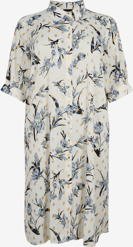 Zizzi Blouse 'Alma' in Wit: voorkant