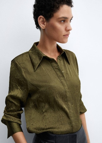 MANGO Blouse 'Arru' in Groen