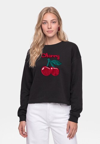 MYMO Sweatshirt in Black: front