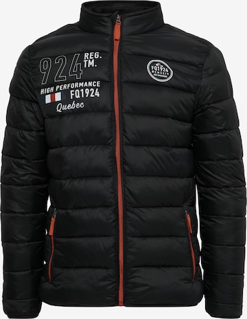 FQ1924 Between-season jacket 'Arnvid' in Black: front