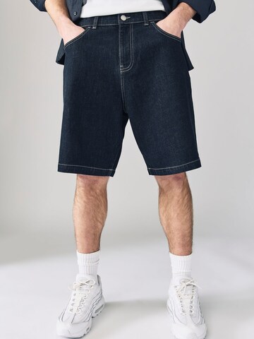 Wide leg Jeans di Next in nero: frontale