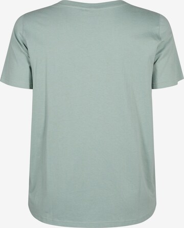 Zizzi T-Shirt 'VELIN' in Grün
