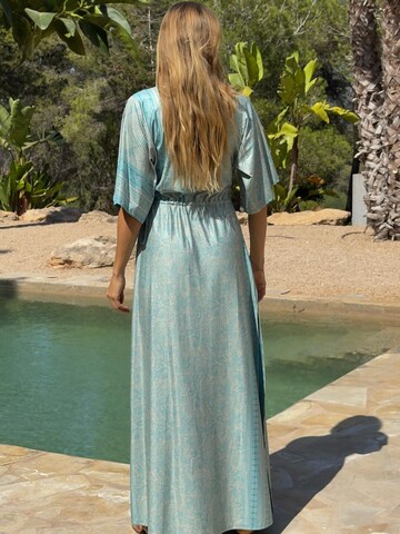 Chic by Lirette Dress 'Kimono Lotus Guna' in Blue