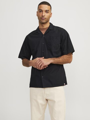 R.D.D. ROYAL DENIM DIVISION Regular fit Button Up Shirt in Black