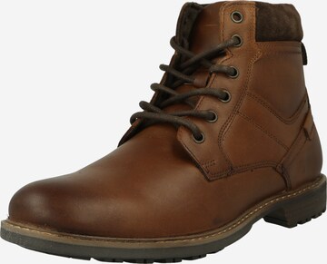 Bottines à lacets BURTON MENSWEAR LONDON en marron : devant