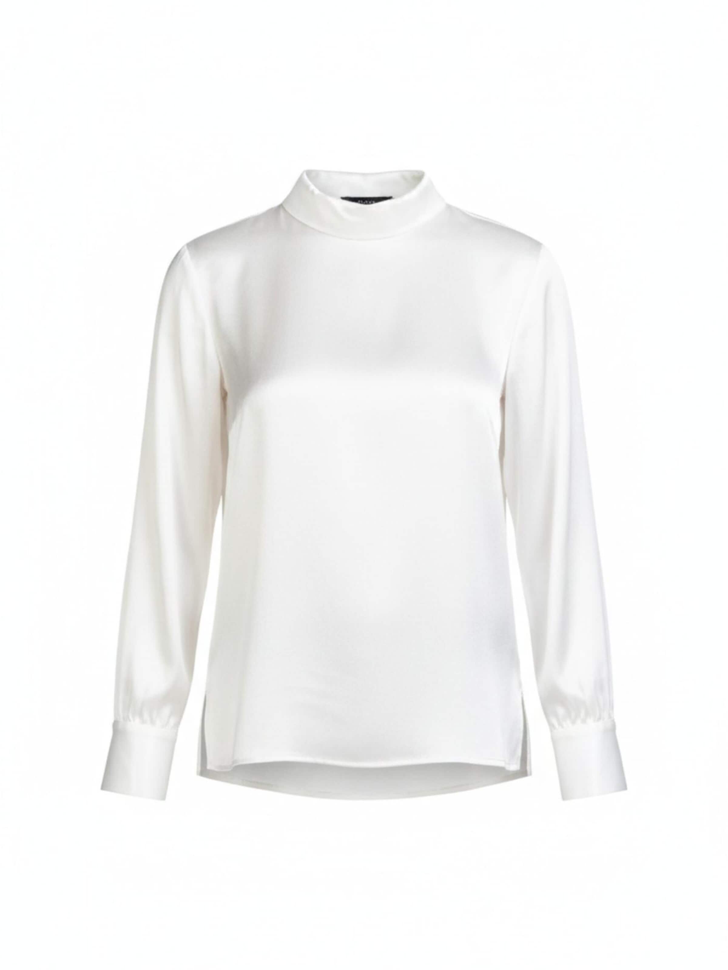Posh Gear Blouse 'Seidenbluse Satinoseta' in Wit: voorkant