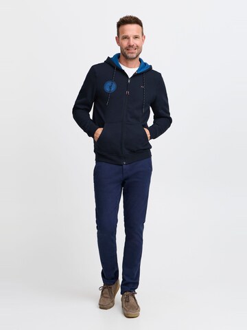 FQ1924 - Sudadera con cremallera en azul