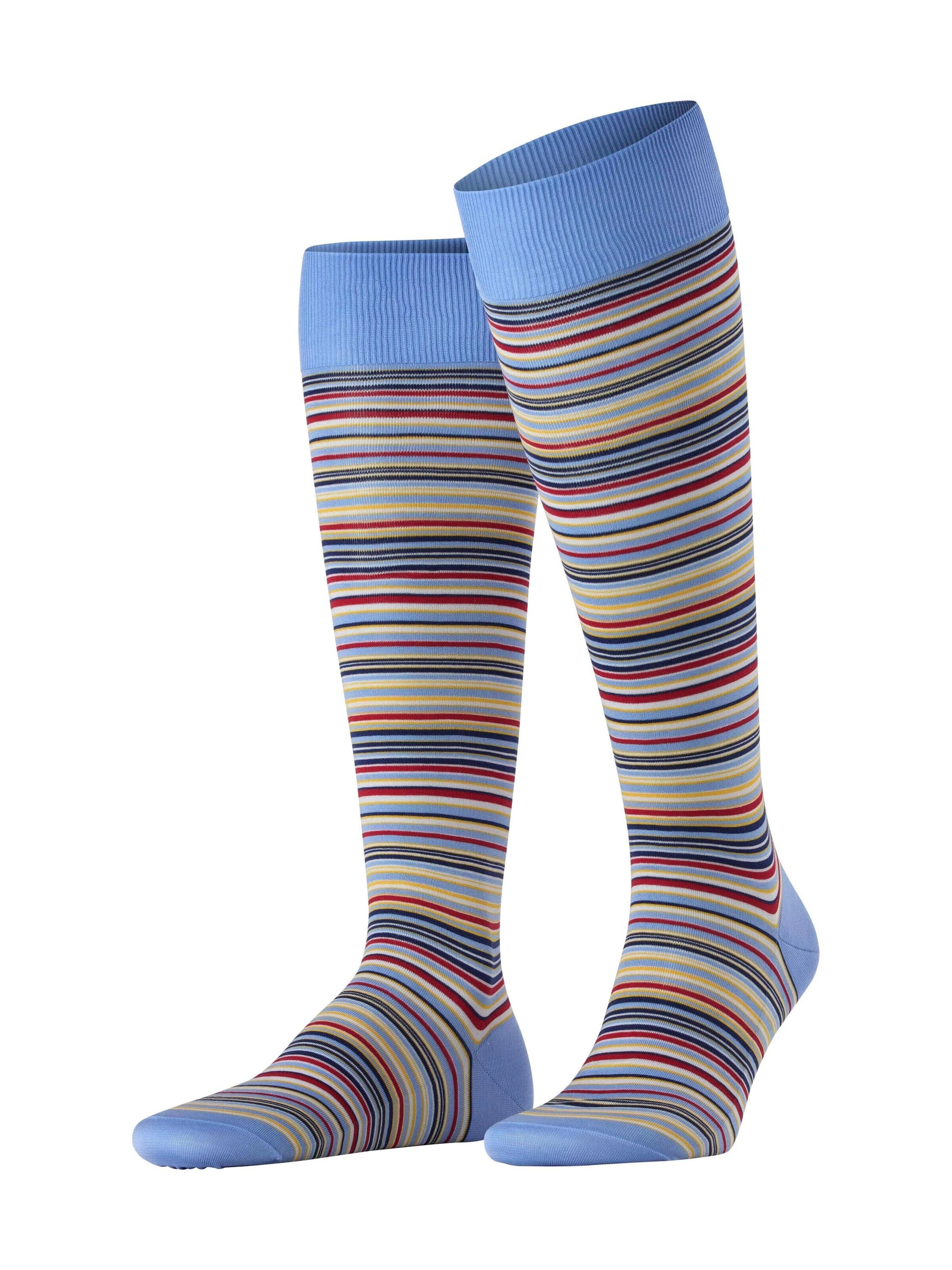 FALKE Kniestrümpfe 'Microblock'‌‌‌‌‌‌‌‌‌‌ in Blau: Vorderseite