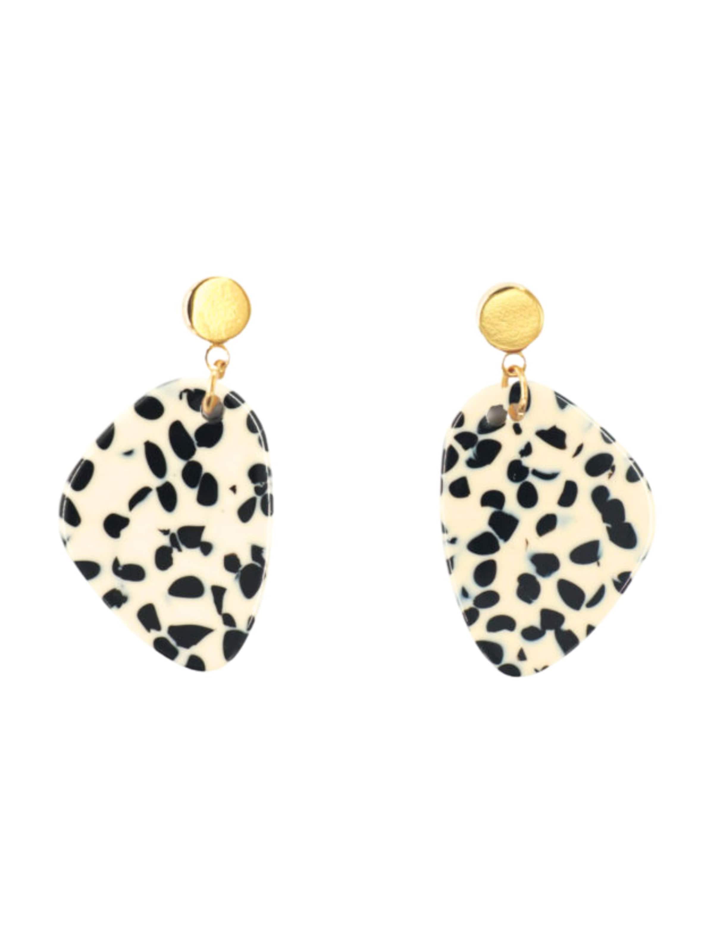 Fräulein Wunder Ohrringe 'Amy' in Gold: Vorderseite