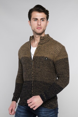 CARISMA Knit Cardigan in Brown: front