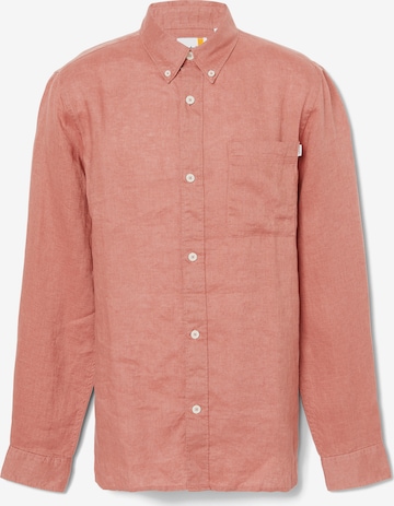 TIMBERLAND - Ajuste regular Camisa en rojo: frente