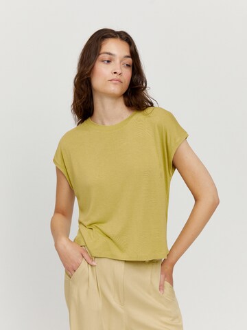 mazine Shirt ' Golden T ' in Green: front