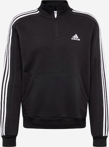 ADIDAS SPORTSWEAR Sportsweatshirt 'Essentials' in Schwarz: predná strana