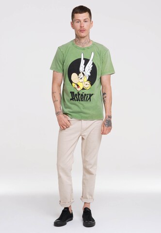 LOGOSHIRT Shirt 'Asterix der Gallier – Asterix' in Green
