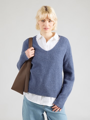 MSCH COPENHAGEN Pulover 'Hila Hope' | modra barva: sprednja stran