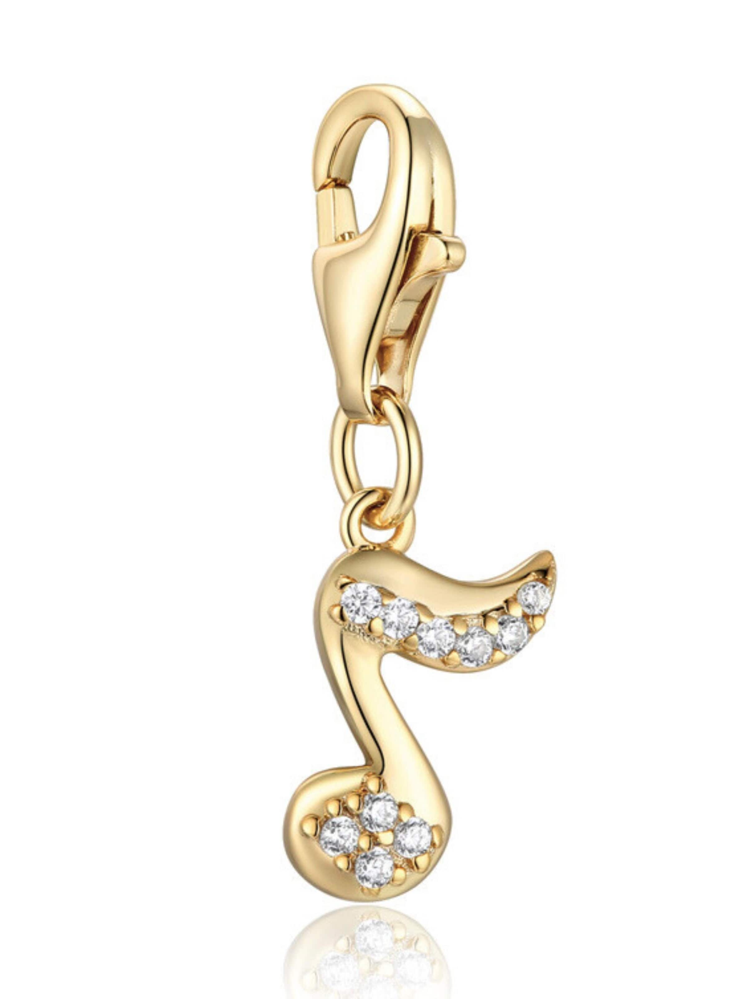 Kamiko Hangers 'Quaver Music Charm' in Goud: voorkant
