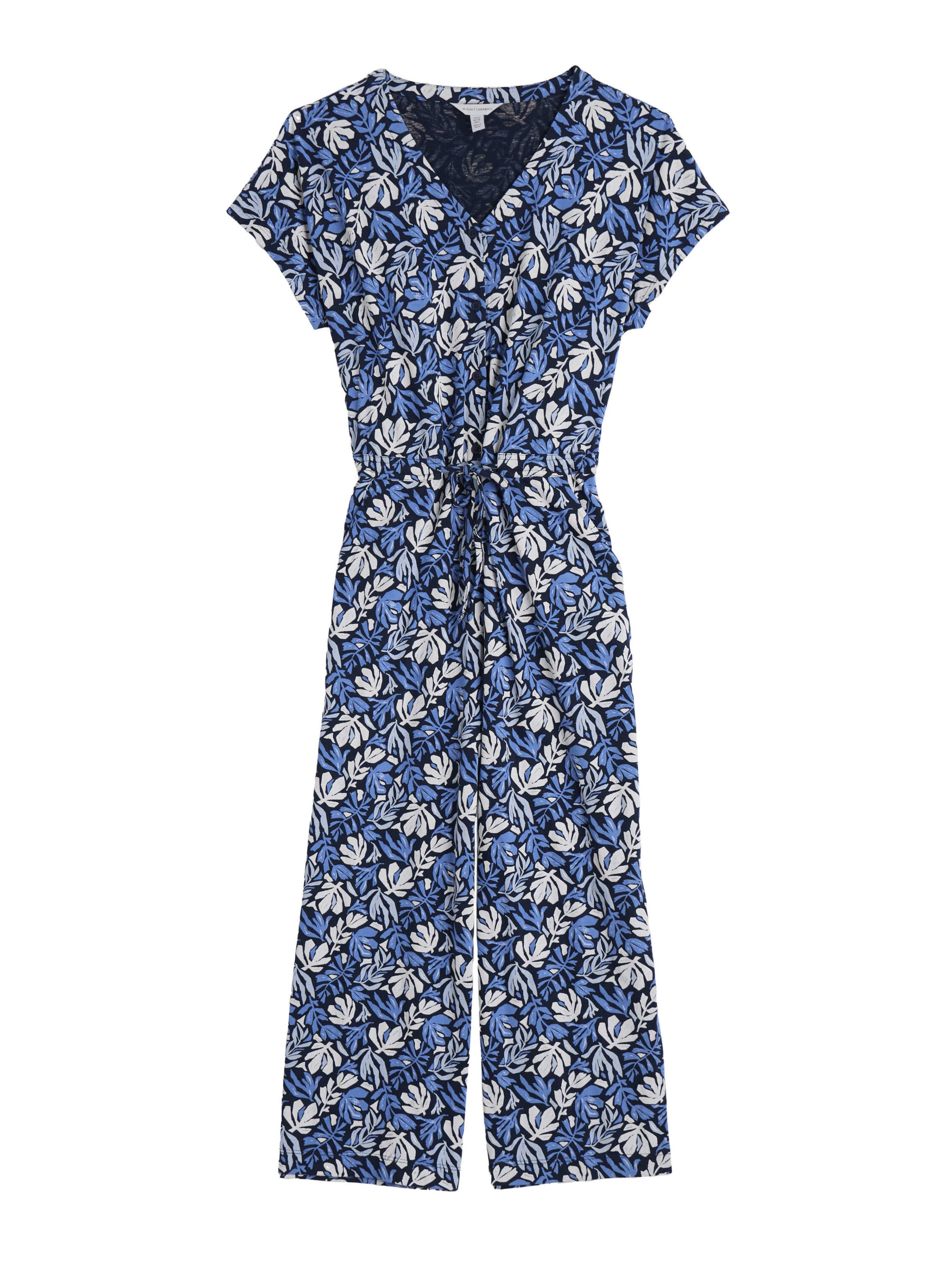 Seasalt Cornwall Overal 'Rose Trellis' – modrá: přední strana