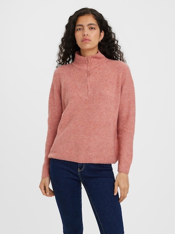 VERO MODA Sweater 'Plaza' in Pink: front