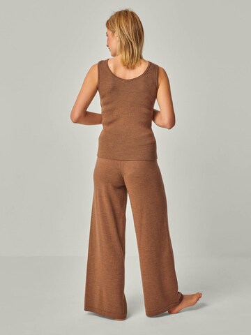 YOU LOOK PERFECT Hausanzug 'LOUNGEWEAR SET  - Top Blossom & Pants Bailey'‌‌‌‌‌‌ in Braun
