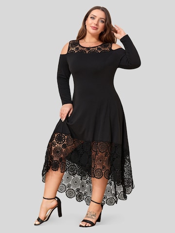 LapaPlus Kleid in Schwarz: Vorderseite