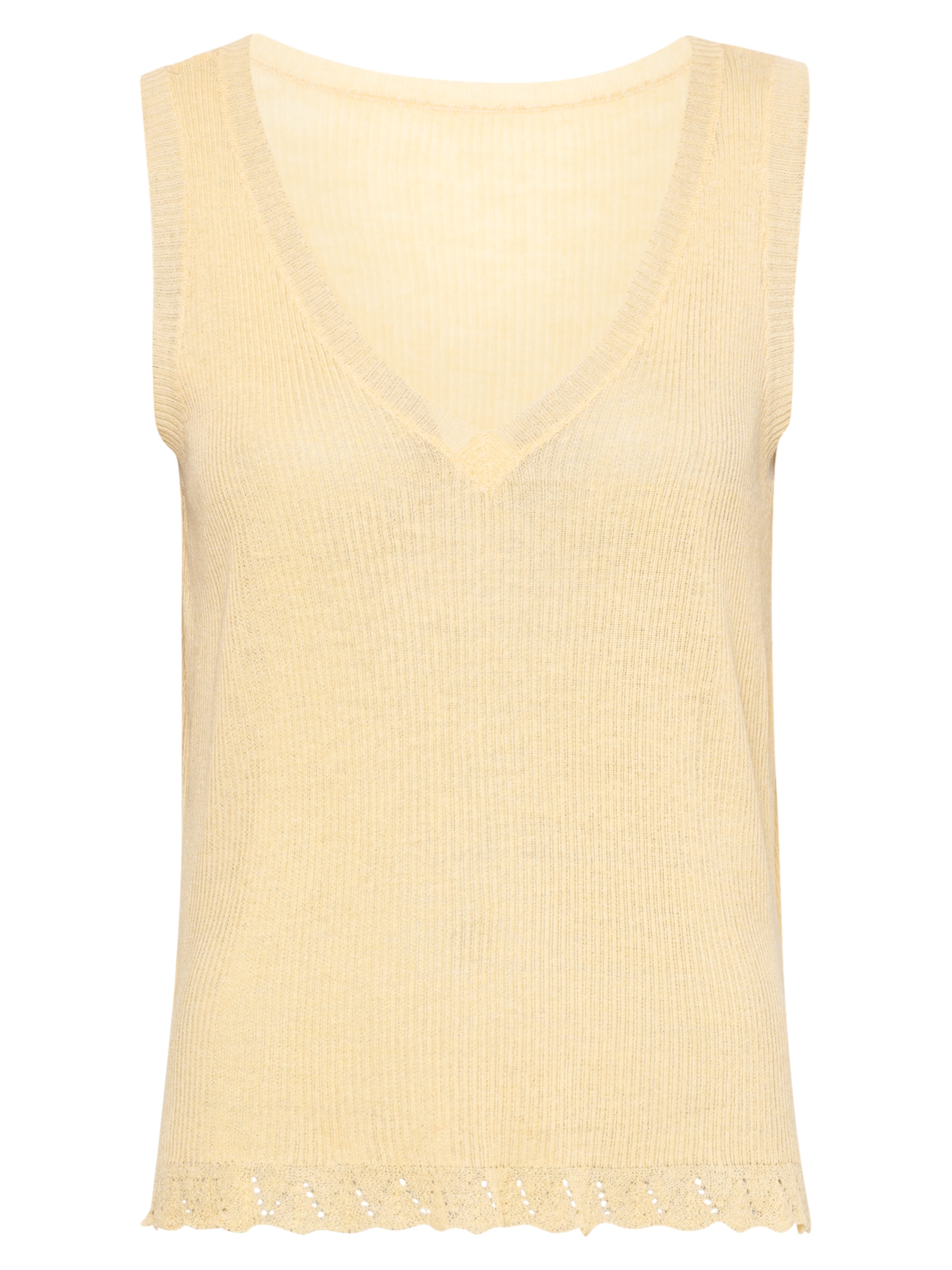 VILA Knitted top in Yellow: front