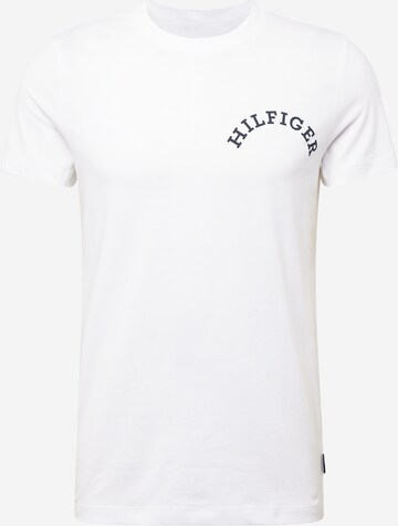 T-Shirt TOMMY HILFIGER en blanc : devant